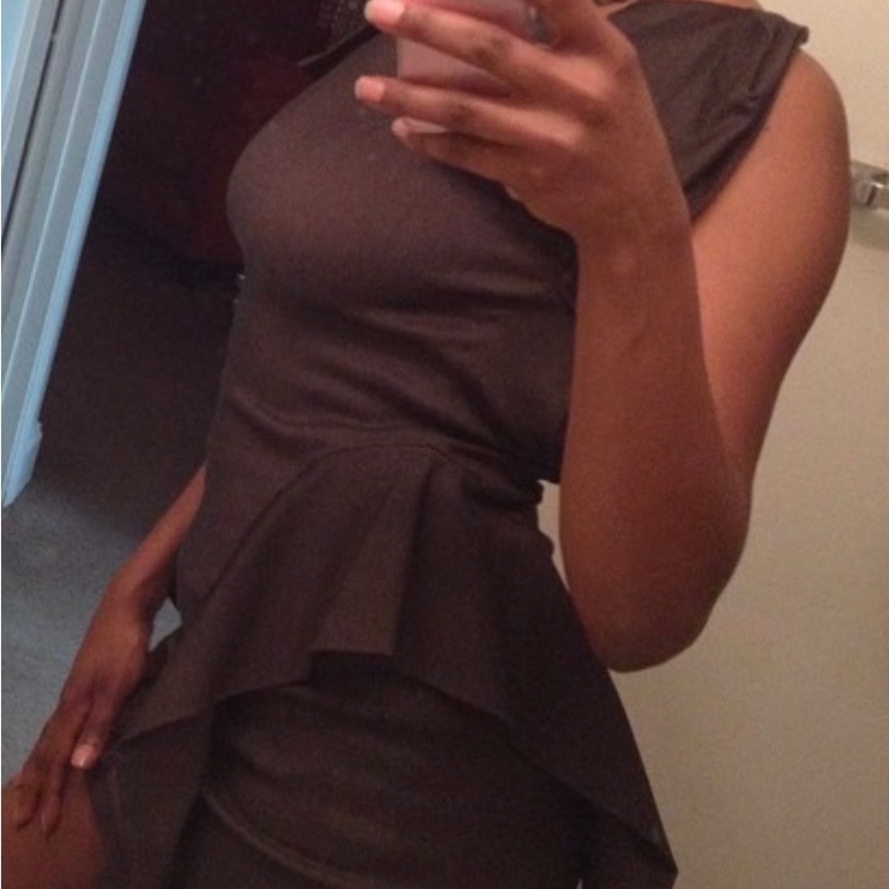 Short backless dress